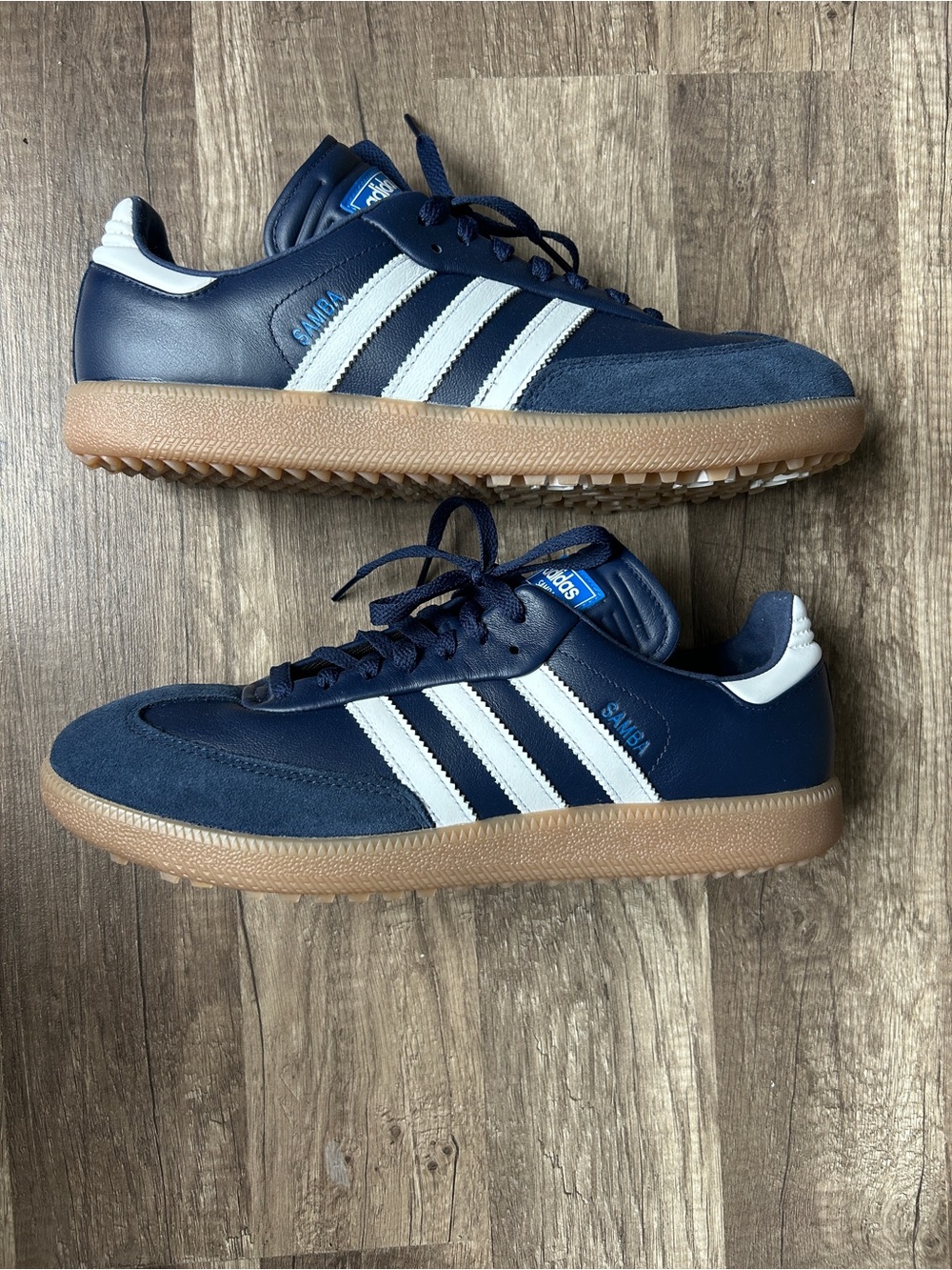 Adidas Sambas golf shoes